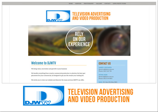 screenshot of DJWTV website